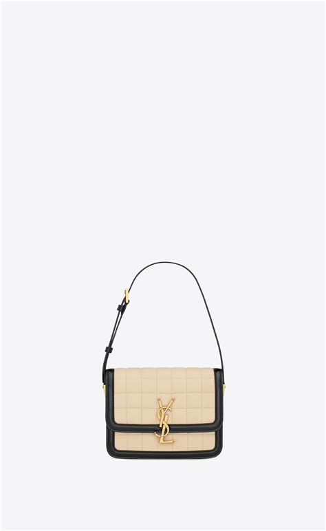 ysl solferino black and white|Solferino small aus gestepptem veloursleder und gebürstetem leder.